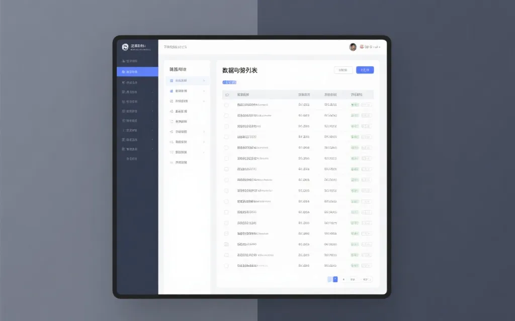 数据归档列表，清晰分期展示，简约现代风